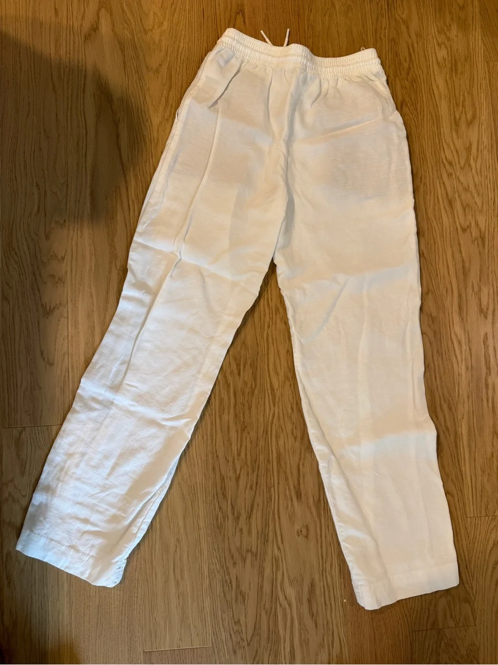 Aritzia White Linen Pants